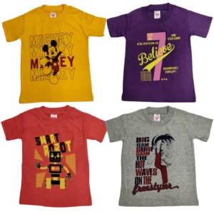 Pretty Classy Boys Cotton Smart T-Shirts with Pack of 4