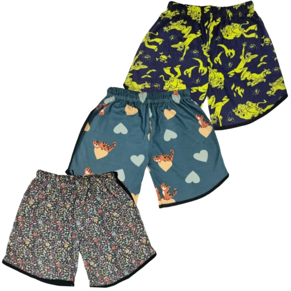 Girls Flower Shorts 3pk