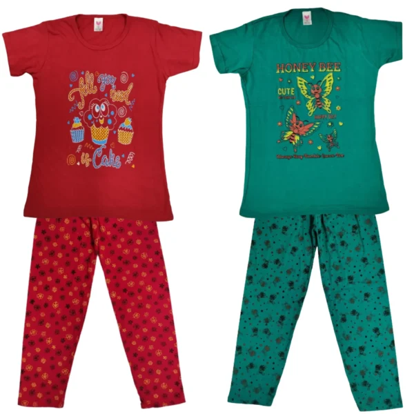 Girls Pyjama Combo Sets 2pk