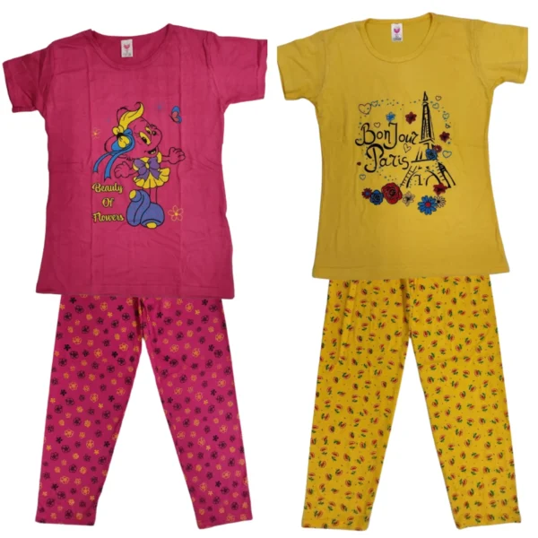 Girls Pyjama Combo Sets 2pk