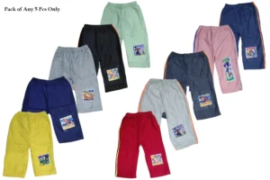 Laksima Boys' Rainbow Tracks Cotton Track Pants - Set of 10 Vibrant Colors