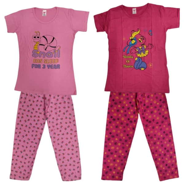 Girls Pyjama Combo Sets 2pk