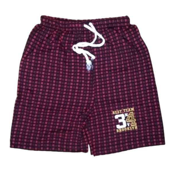 Pretty Classy Boys OE Checked Cotton Shorts with Pack of 5