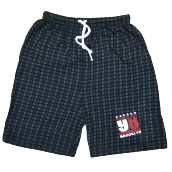 Pretty Classy Boys OE Checked Cotton Shorts with Pack of 5