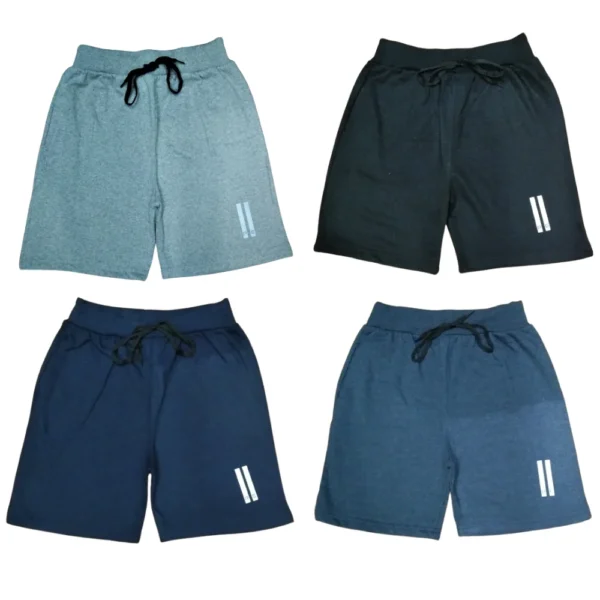 Reflective Style: Laksima Boys' Cotton Shorts with Reflection Print Pack of 4