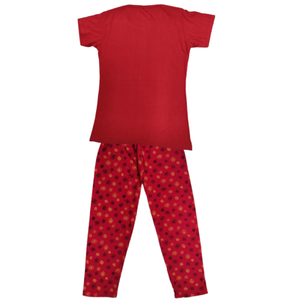 Laksima Girls' Cozy Cotton Nightwear Set: T-Shirt and Pants with Multi-Color Prints - Image 14