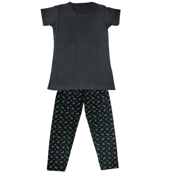 Laksima Girls' Cozy Cotton Nightwear Set: T-Shirt and Pants with Multi-Color Prints - Image 19