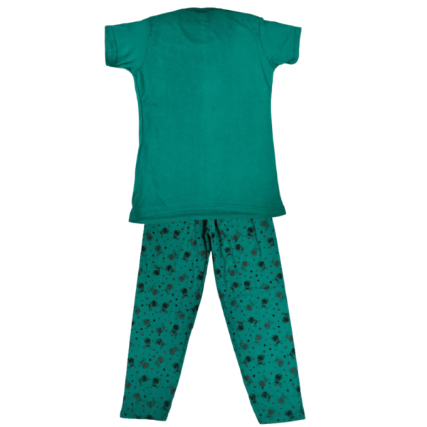 Laksima Girls' Cozy Cotton Nightwear Set: T-Shirt and Pants with Multi-Color Prints - Image 18