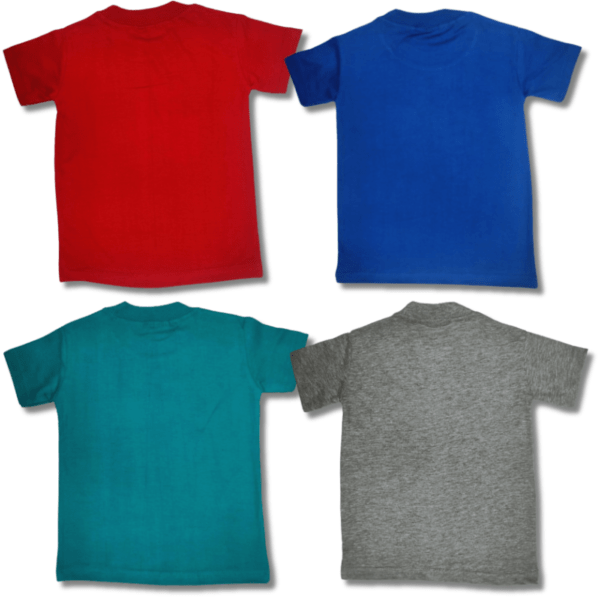 Rainbow Radiance: Laksima Cotton Multi-Color T-Shirts with Pack of 4 - Image 3