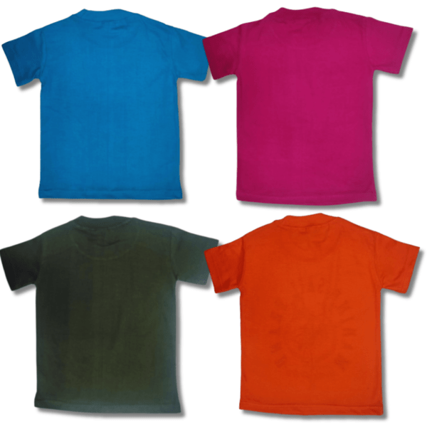 Rainbow Radiance: Laksima Cotton Multi-Color T-Shirts with Pack of 4 - Image 4