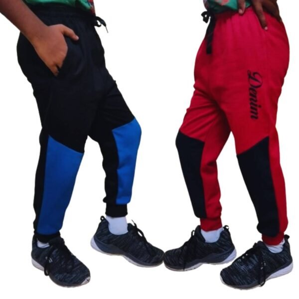 Laksima's Everyday Cotton Kids Track Pants with Practical Pocket Pack of 2 (Happy) - Image 6