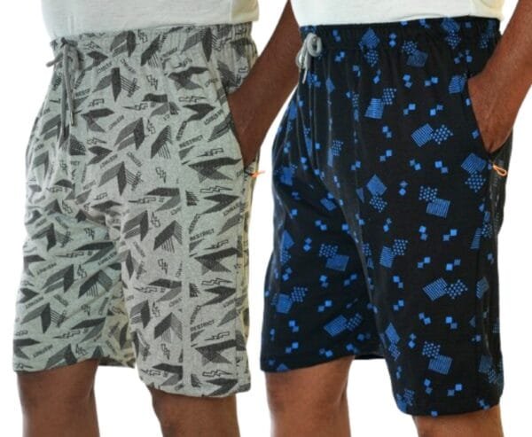 Men's Cotton Bermuda Shorts with Zipper Pockets & Adjustable Waist - Image 3