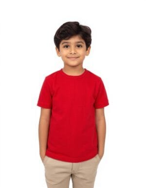 Laksima's Cute Kids Red Color Round Neck T-Shirt for Boys(12 Months to 11 Years) (Copy)