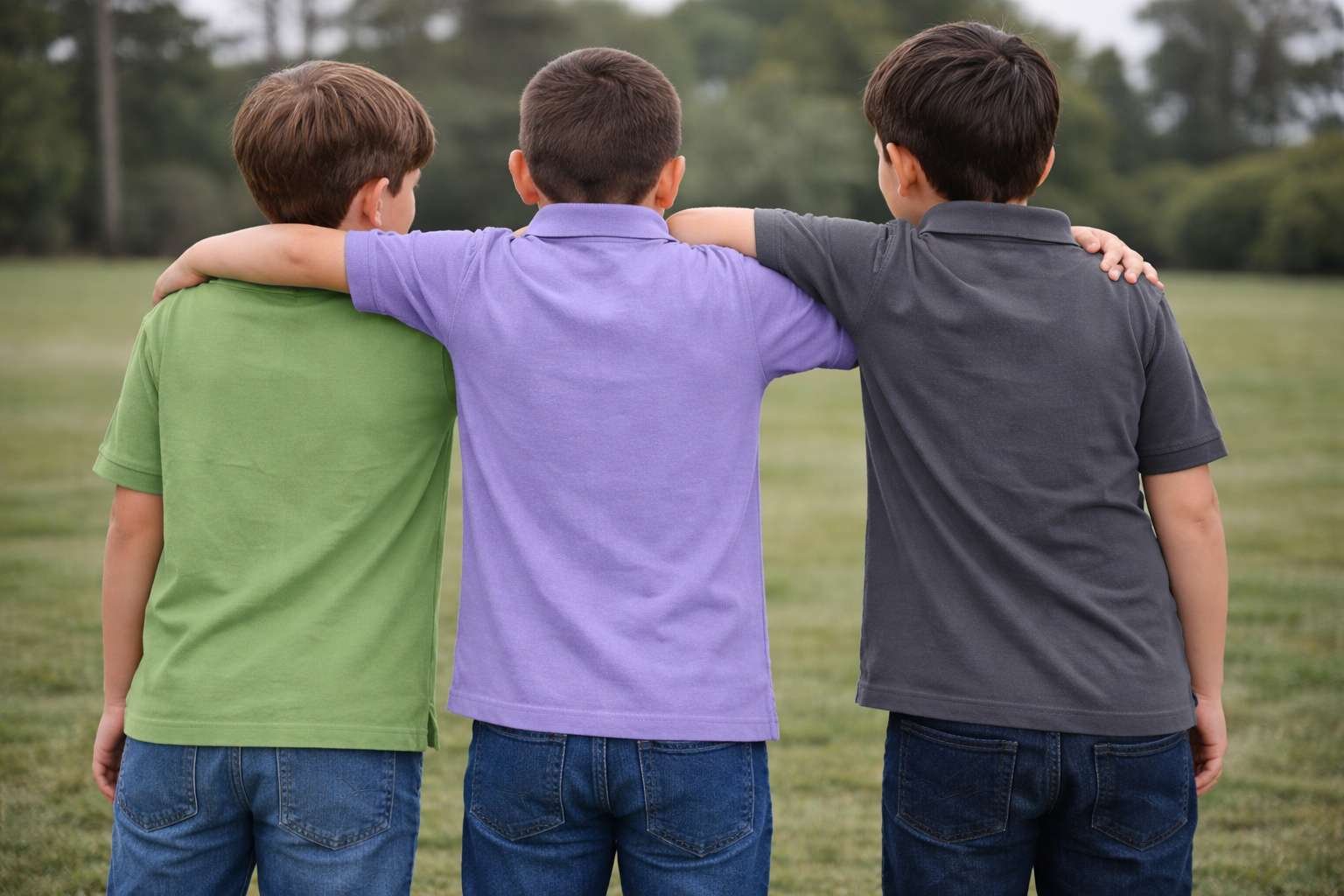 Classic Comfort: Laksima Boys' Polo T-Shirts with Pack of 3 - Image 2