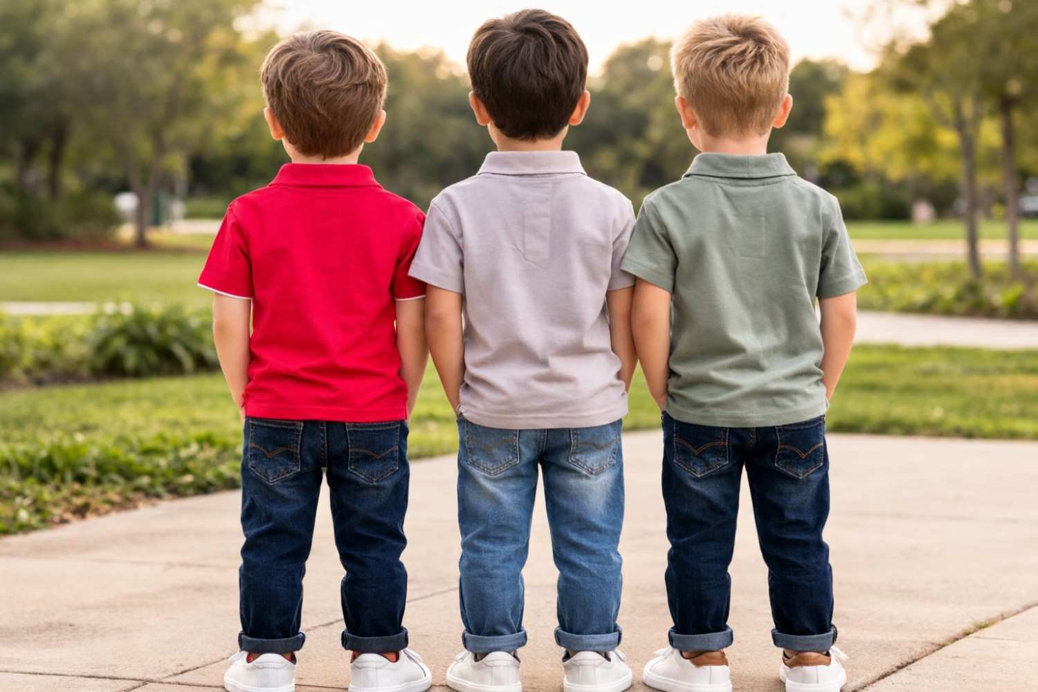 Classic Comfort: Laksima Boys' Polo T-Shirts with Pack of 3 - Image 4