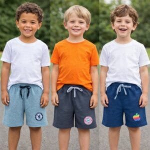 Vibrant Vibes: Laksima Boys' Multi-Color Cotton Shorts with Pack of 3