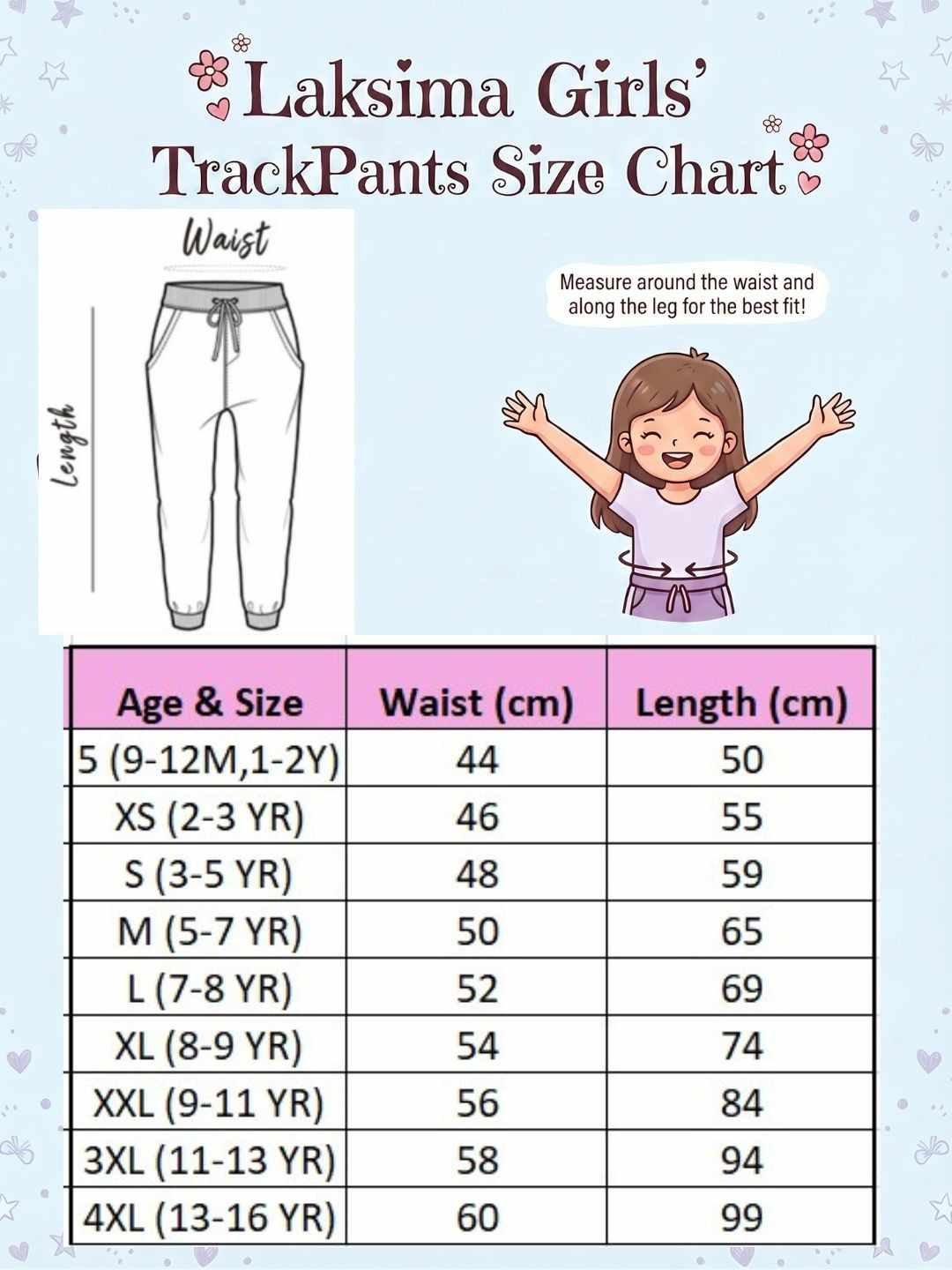 Laksima's Girls Multi Prints PlainTrack Pants with Pack 2 (Grey Navy) - Image 4